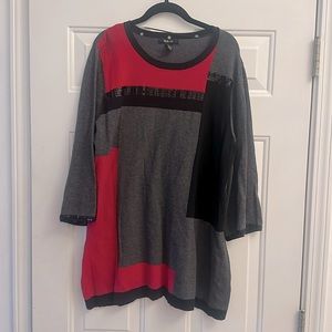 Color blocked sweater